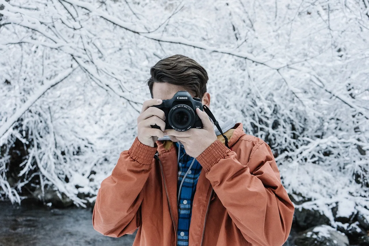 people, man, photographer, photography, canon, camera, nature, lens, kit, dslr, picture, photo, snow, winter